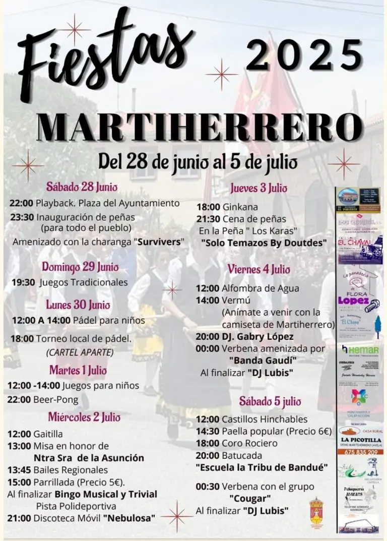 Lee más sobre el artículo FIESTAS MARTIHERRERO 2025