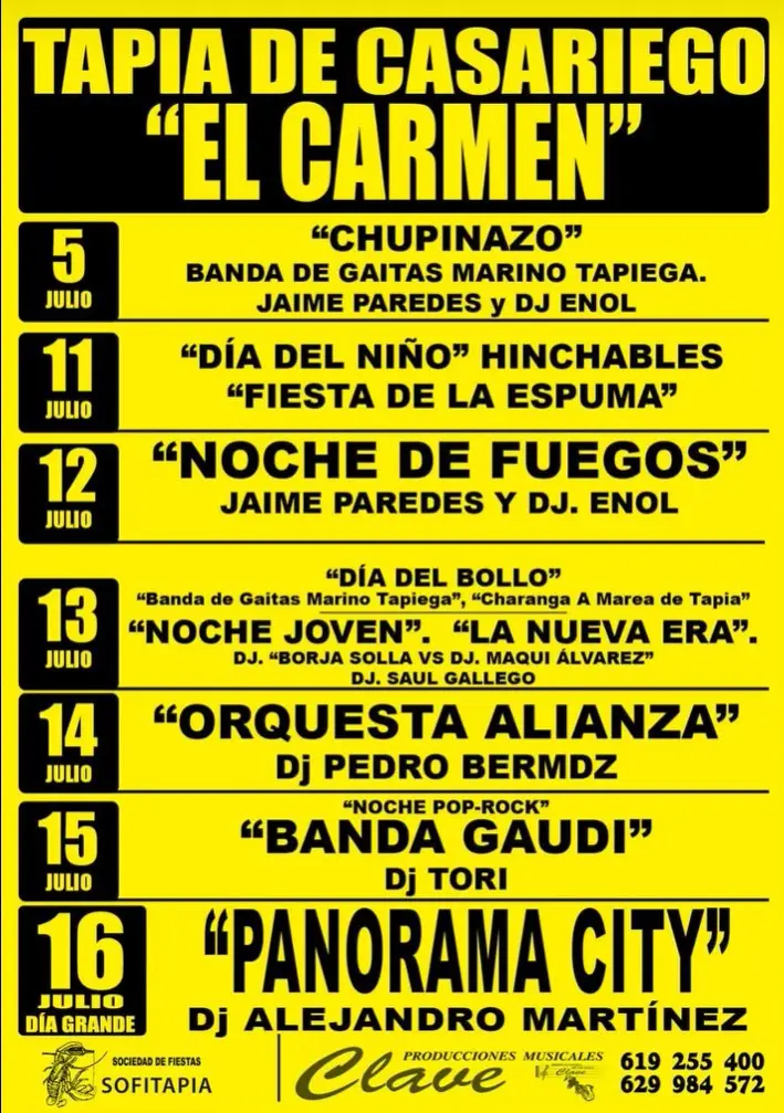 Lee más sobre el artículo Fiestas del Carmen 2025 en Tapia de Casariego