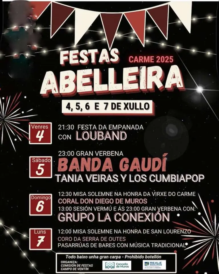 FIESTAS ABELLEIRA MUROS 2025