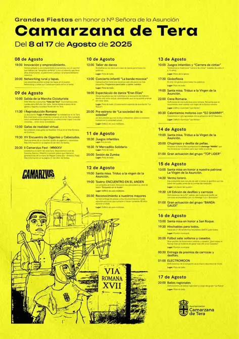 Lee más sobre el artículo Fiestas de Camarzana de Tera 2025