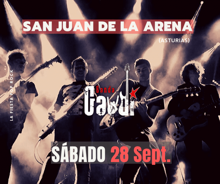 Lee más sobre el artículo FIESTAS EN SAN JUAN DE LA ARENA (Asturias) del 27 al 30 de Septiembre. SÁBADO 28 la noche Pop-Rock