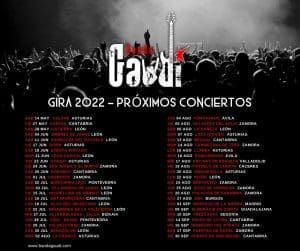 Fechas Banda Gaudí Mayo 2022