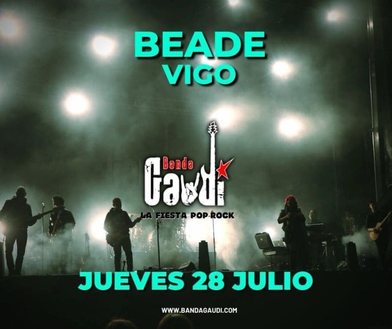 Fiestas de Beade en Vigo 2022 concierto de Banda Gaudí