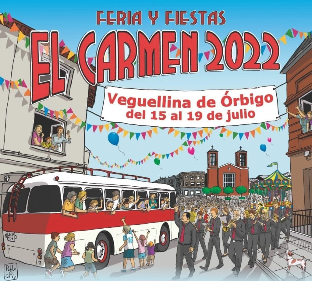 En este momento estás viendo FERIA DEL AJO Y FIESTAS DEL CARMEN EN VEGUELLINA DE ÓRBIGO 2022 DEL 15 AL 19  DE JULIO