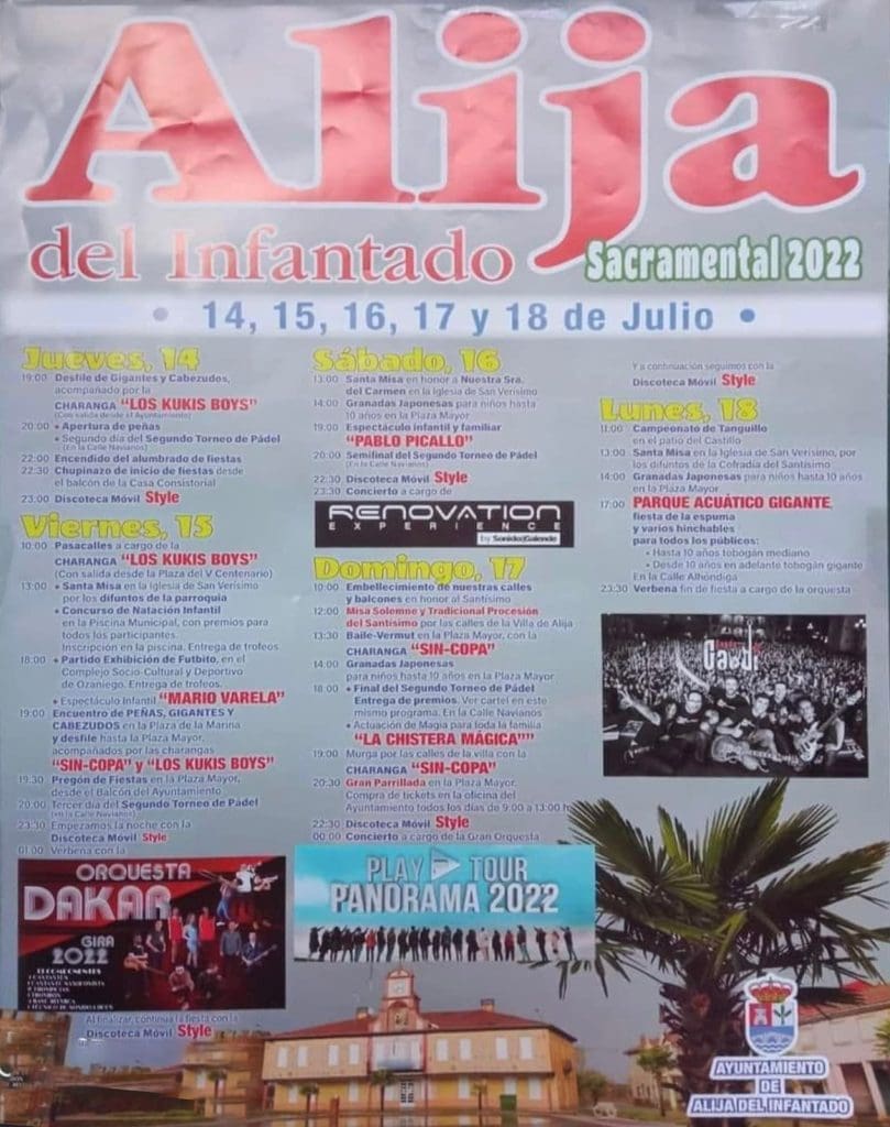 PROGRAMA DE FIESTAS ALIJA 2022