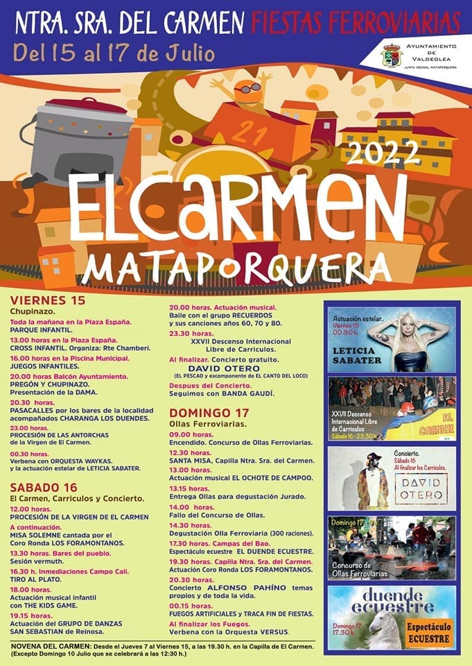 PROGRAMA DE FIESTAS MATAPORQUERA 2022