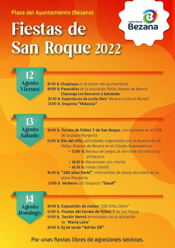 Lee más sobre el artículo FIESTAS DE SAN ROQUE EN BEZANA 2022 (CANTABRIA)