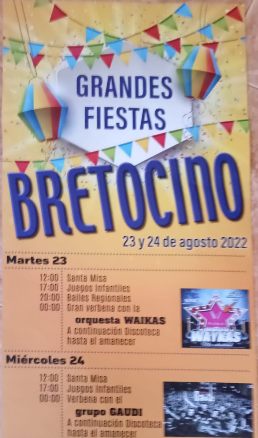 Programa de fiestas Bretocino 2022