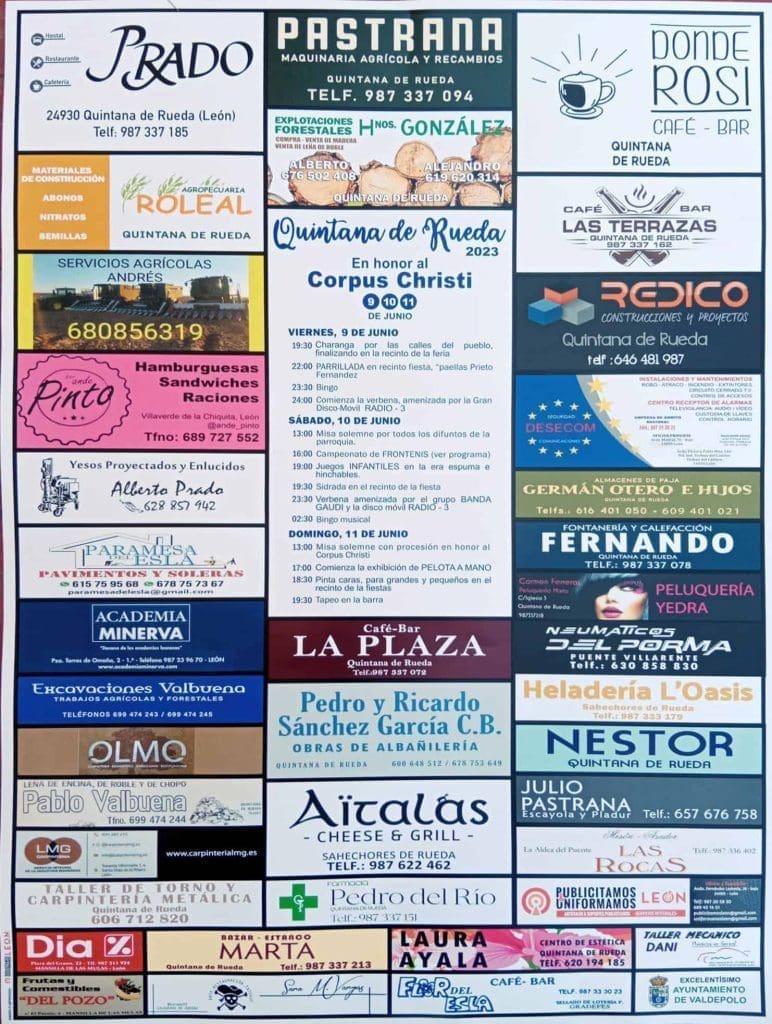 Fiestas Quintana de Rueda 2023