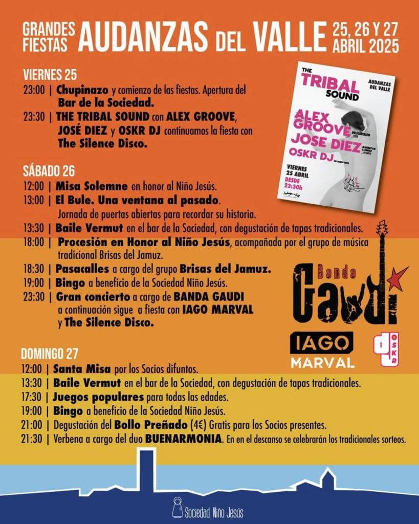 Fiestas Audanzas del Valle 2025