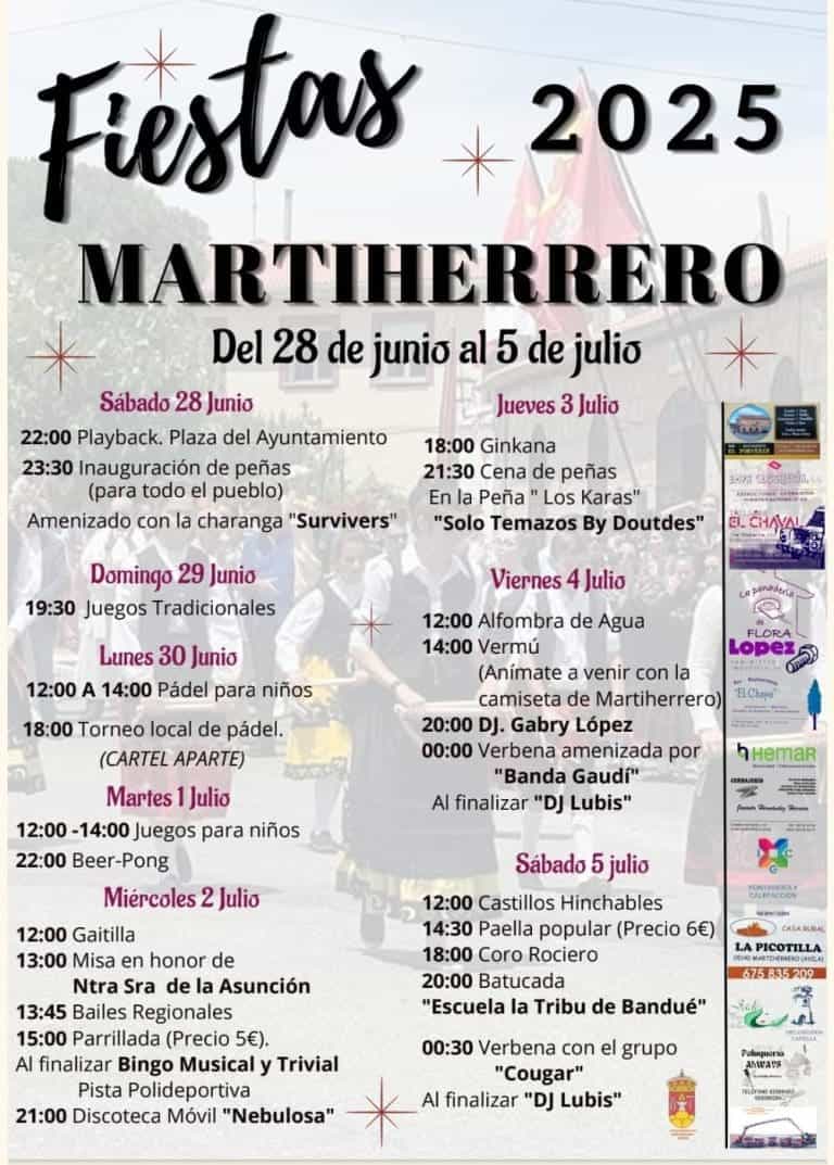 Lee más sobre el artículo FIESTAS MARTIHERRERO 2025