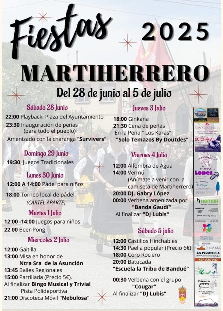Lee más sobre el artículo FIESTAS MARTIHERRERO 2025