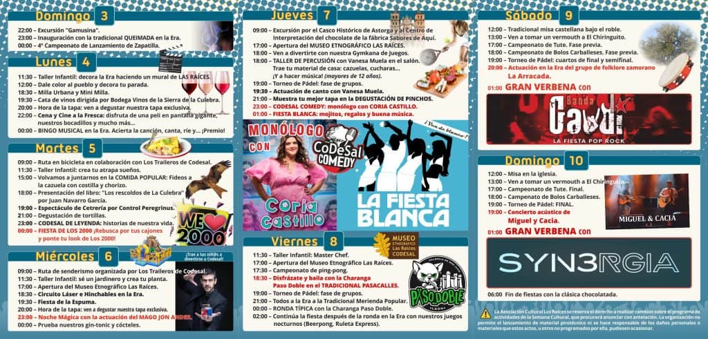 Lee más sobre el artículo 🎉 FIESTAS CODESAL 2025 – ¡Una semana llena de actividades, música y la gran verbena con BANDA GAUDÍ! 🔥