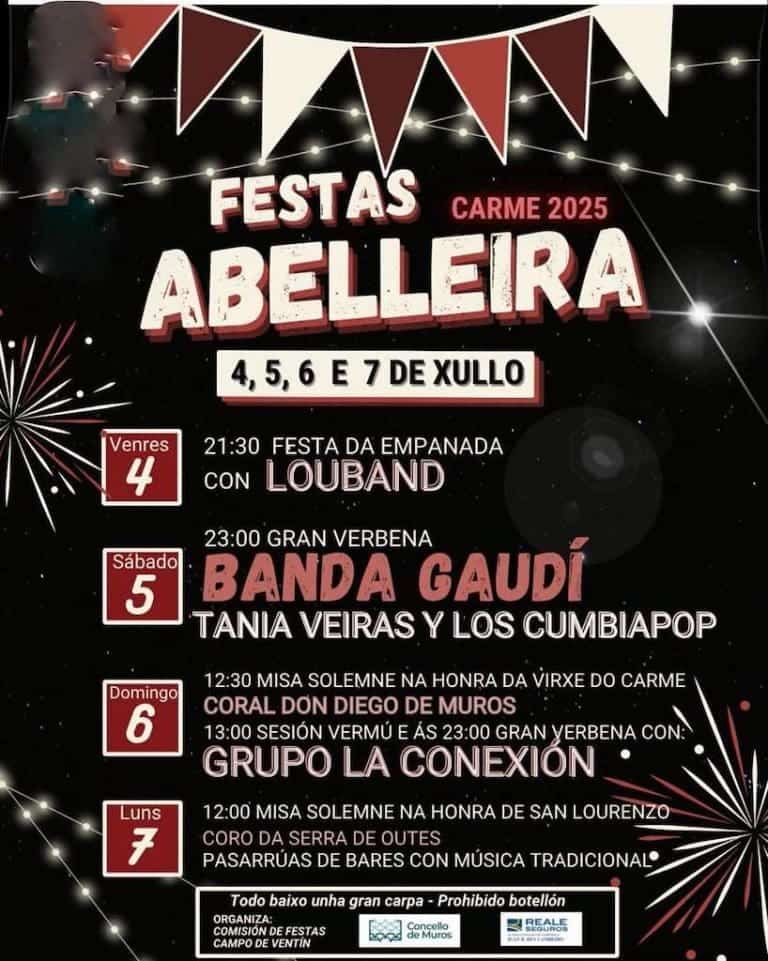 FIESTAS ABELLEIRA MUROS 2025