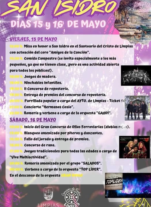 Lee más sobre el artículo Fiestas de San Isidro Limpias 2026 | Banda Gaudí