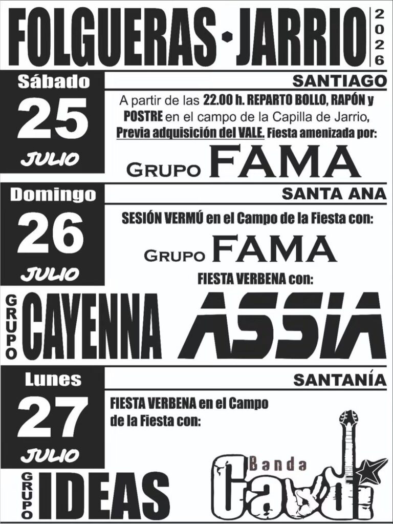 Banda Gaudí en las fiestas de Santiago y Santa Ana de Jarrio, Coaña 2026