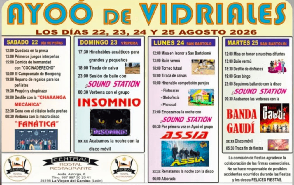 Banda Gaudí en directo en las fiestas de Ayoó de Vidriales